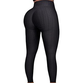 JUQDNX TIK Tok Leggings for Women Butt Lift Workout Leggings Tummy Control Yoga Pants for Women High Waist Tiktok Butt Leggings