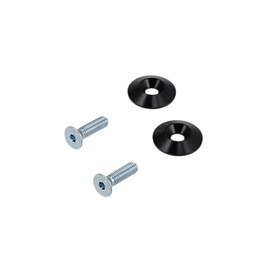 CNC Fork Caps / Countersunk Discs Aluminium Black for S51, S50, S70