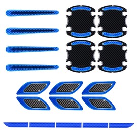 HUWANDE Reflective Stickers for Cars with Car Door Handle Scratch Protector,Accesorios Exteriores para Auto (Blue)