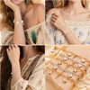 10Pcs Charm Bracelet Paperclip Chain Bulk,6.7'' Charm Bracelet Chains Stainless