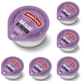 Harrison Garlic and Herb Sauce Dip– Pack of 50 Garlic and Herb Dip 25g Each – Gluten Free with No Soya - No Artificial Color or Flavor – Made in UK