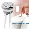 Toilet Push Button Flush Replacement, Dual Toilet Flush Button, Round