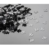 14g Black & Silver 16th Birthday Confetti Foil Metallic Glitz