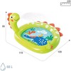 YUAKUOD Intex Dinosaurier-Sprühpool, aufgeblasene Gre 119 cm x 109 cm