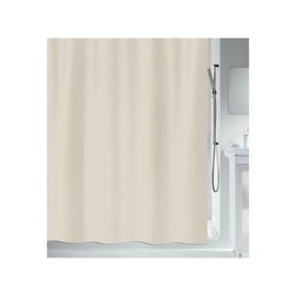 Spirella Anti-Schimmel Duschvorhang - Anti-Bakteriell, waschbar, wasserdicht, Polyester, „Altro“ 180x200cm Champagne Beige