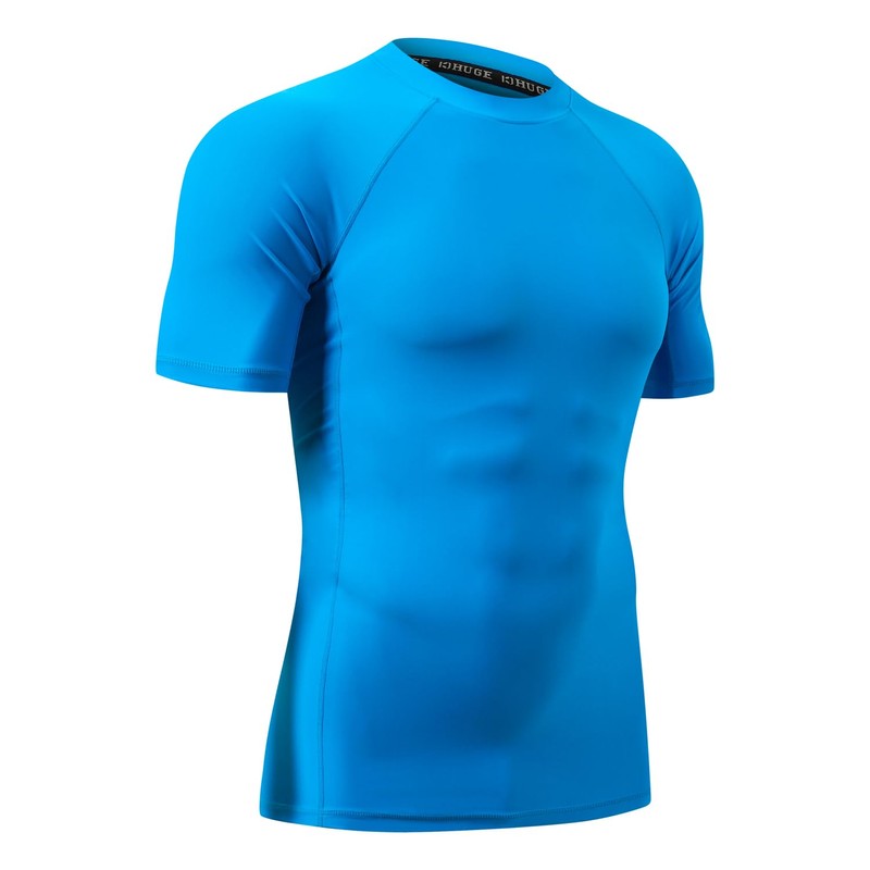 Men's Short Sleeve UPF 50+ Baselayer Skins Performance Fit Compression