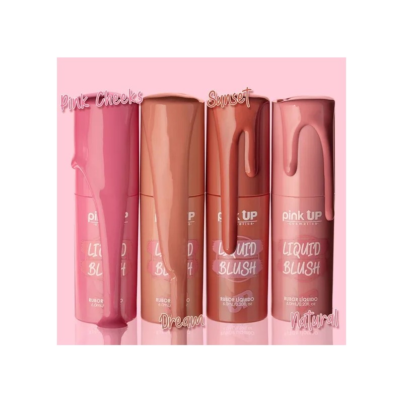 Pink Up Liquid Blush Larga Duración Rubor Liquido 8pack S/t