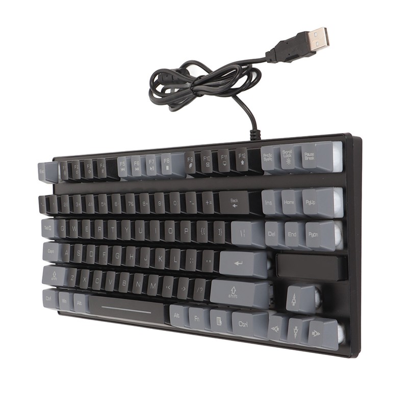 Mechanical Gaming Keyboard Multifunction 87 Keys Colorful Backlight USB Wired