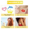 360Pcs Tanning Sunbathing Stickers Self Adhesive Body Face Tanning Decals，Heart