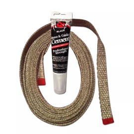 LavaLock Woven Fiberglass Stove Gasket 1500 Degree Flat Seal Smoker BBQ Hi Temp 1/8 w/ 77