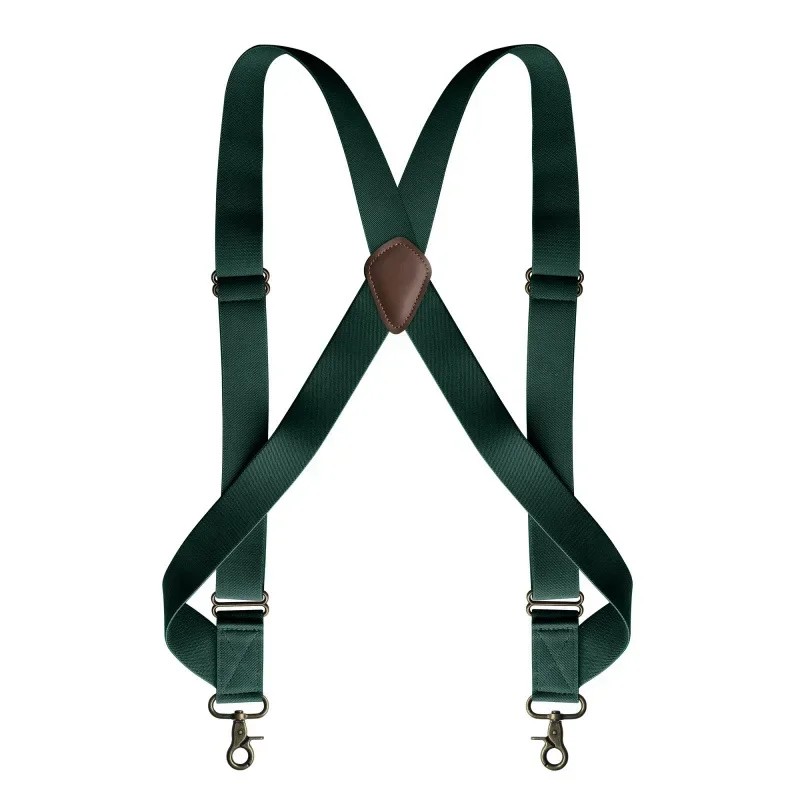 Men's X-Back Suspenders for Pants – 3.5cm Wide Adjustable Elastic