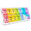 Fullicon Pill Organizer 2 Times a Day Large, Weekly Pill