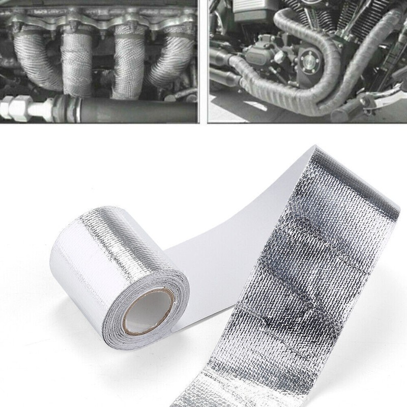 Geartronics 2" x 16' Adhesive Exhaust Header Pipe Wrap Heat