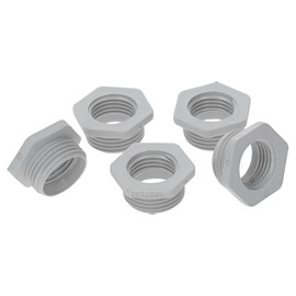Kalitec G6201600 Reduction M20/M16 Plastic Light Grey I Reducer Cable Gland Hexagonal I M16 Female Thread I M20 Male Thread I IP68 Pack of 5