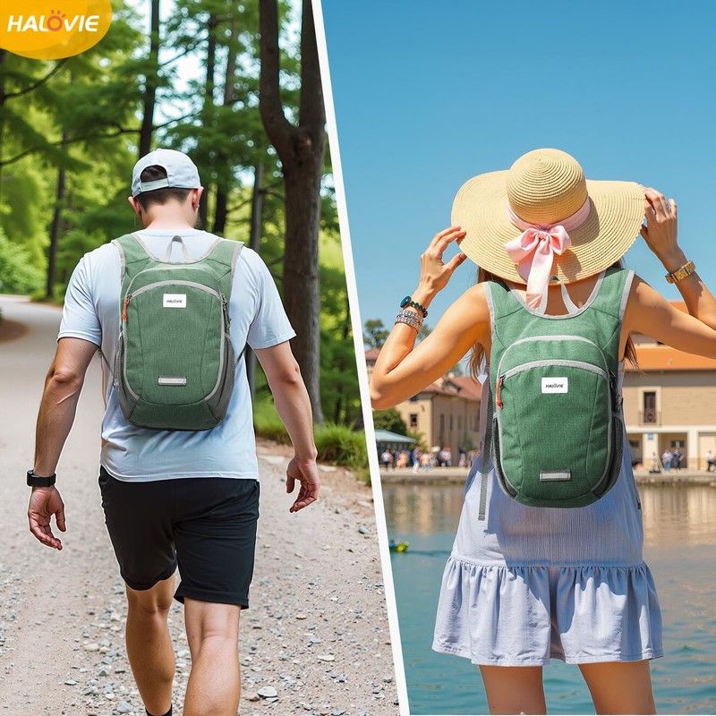 HALOVIE Foldable Backpack Ultralight 10L Daypack Foldable for Men Women