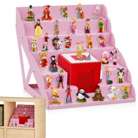 DUDSOEHO for Tonie Shelf Magnetic, Tonies Storage for Tonie Figures,30-50 Characters and Toniebox for Girls and Boys in Pink