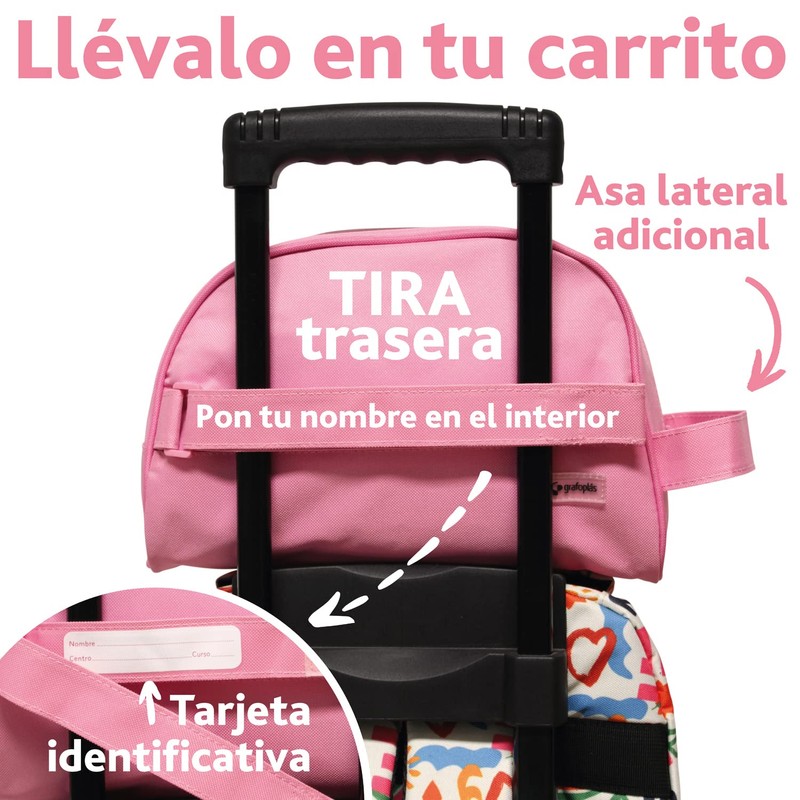 Grafoplás Bits & Bobs Round Cosmetic Bag with Side Handle,