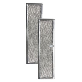 Air Filter Factory 4 x 12 x 0.09 Inches Downdraft Range Hood Aluminum Mesh Grease 12-Layer Vent Filter 2-Pack