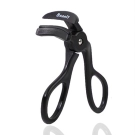 Eyelash Curlers - Plastic Eyelash Curler with Silicone Refill Pads Premium Cute Lash Curler for No Pinching or Pulling Eye Lash Curler Small Makeup Tool for Women & Girls - Black