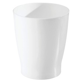 interDesign Zia Wastebasket, White