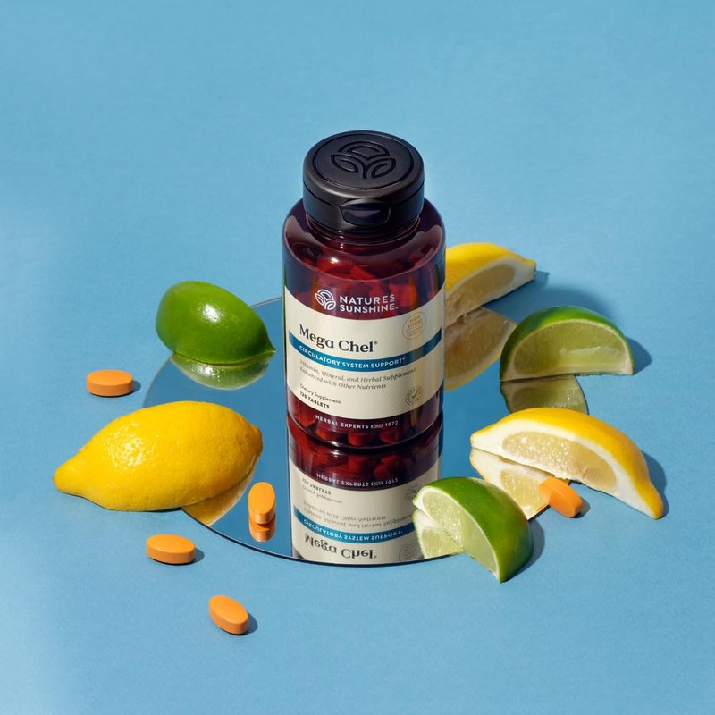 Nature's Sunshine Mega-Chel, 120 Tablets, Complete Vitamin with Powerful Antioxidants,