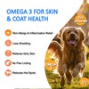 NATRIVIGA Freeze-Dried Probiotics for Dogs with Enzymes, Omega-3 & Zinc