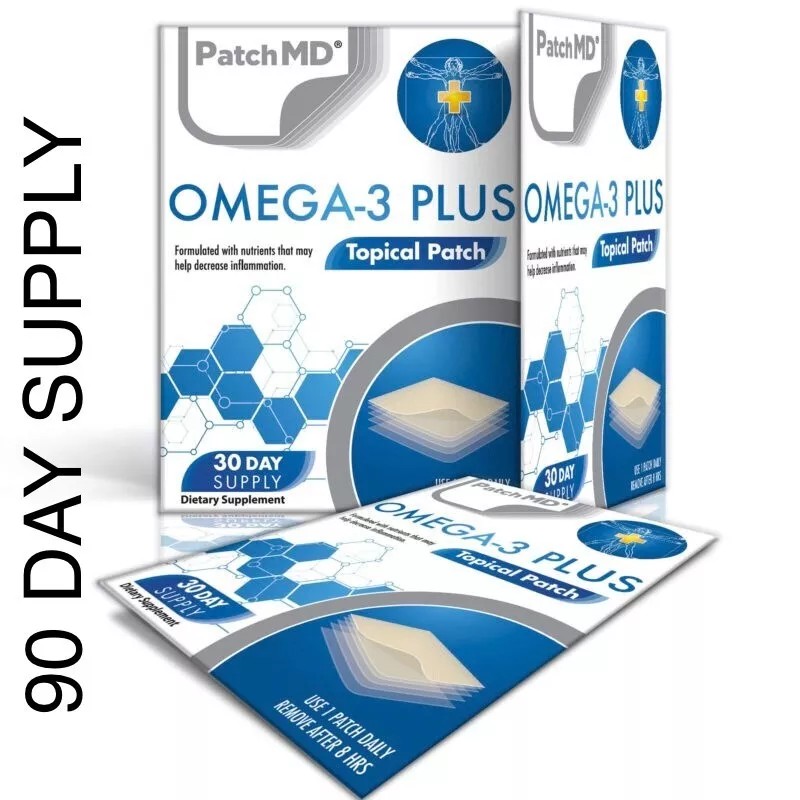 PatchMD 90 Day Supply Original PatchMD Omega-3 Plus Patch 90