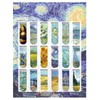 wowjimi Oil Painting Magnetic Suction Bookmarks, 18 Pieces, 18 Patterns,
