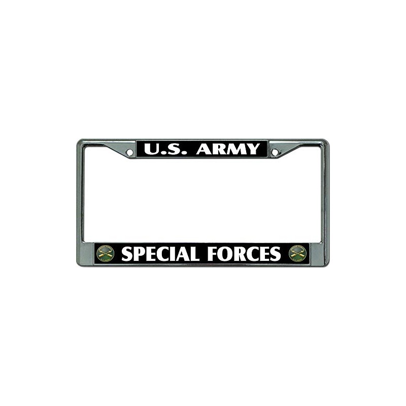 U.S. Army Special Forces Chrome License Plate Frame