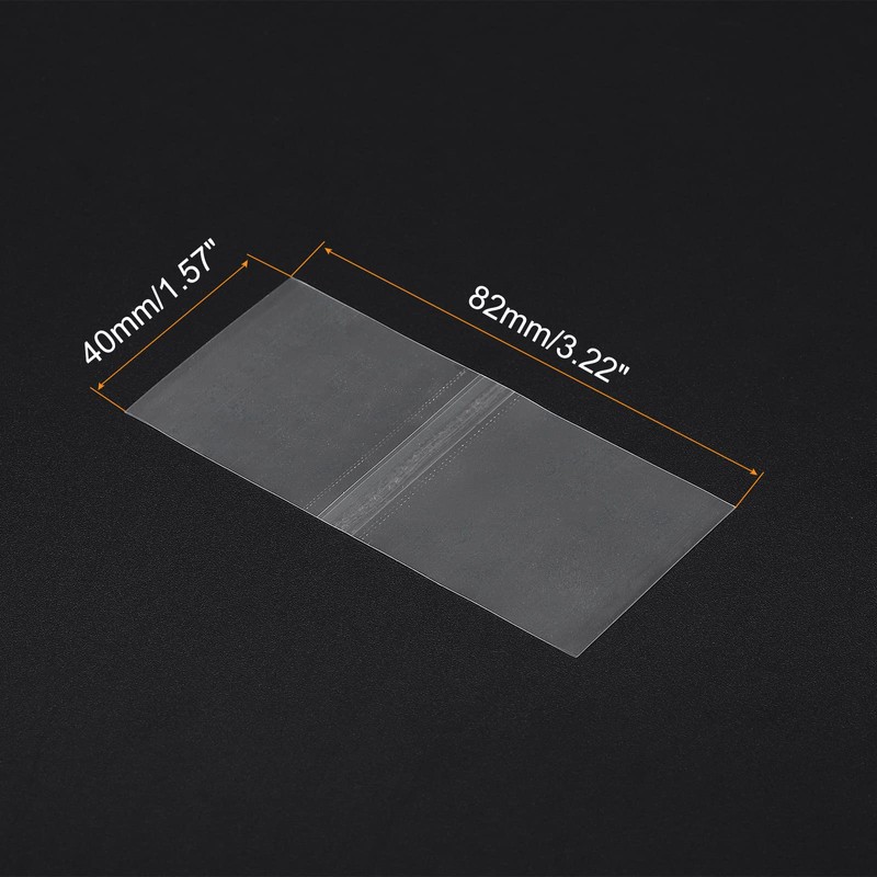 PATIKIL 250pcs 82x40mm Perforated Shrink Bands, PVC Heat Shrink Wrap