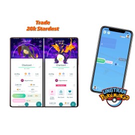 Shiny Gigantamax Charizard Dark Skies back-ground Tr-de 20k star-dust