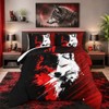 HOSIMA Wolf Queen Comforter for Kids,Animal Bedding with 2 Pillowcases.