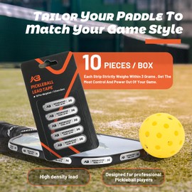 Neobadge Pickleball Lead Tape - Super High Adhesive Lead Tape - Designed Specifically for Pickleball Paddles - Building The Perfect Moment of Hitting a Ball can Make You a Better Player.（Silver）