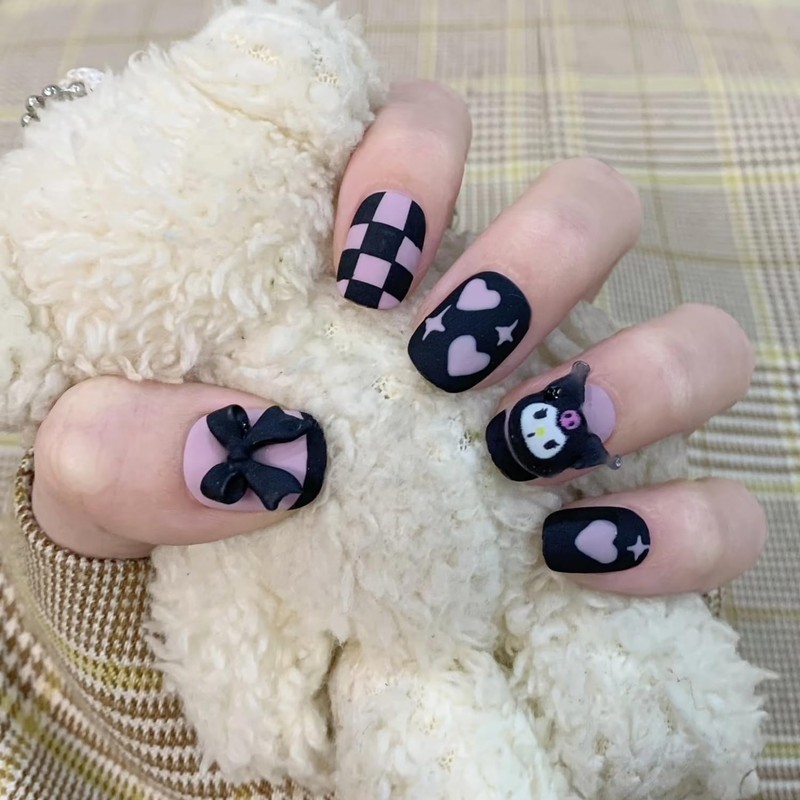 Gulenvailo 70個 かわいいネイルアートチャーム デコパーツ ネイルパーツ スライム ネイルチャーム 漫画の釘 かわいくファッション 3D