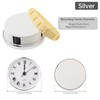MovFlax Mini Round Quartz Clock Insert, 3-1/8 Inch (80 mm),