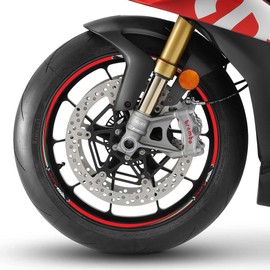 labelbike - Stickers Stripes Motorcycle Rims Wheels 17 Tuning Protection Kit compatible with Aprilia RSV Tuono