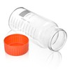 Kestun 2 Pack 1000ml Wide Mouth Graduated Round Reagent Bottle,Borosilicate
