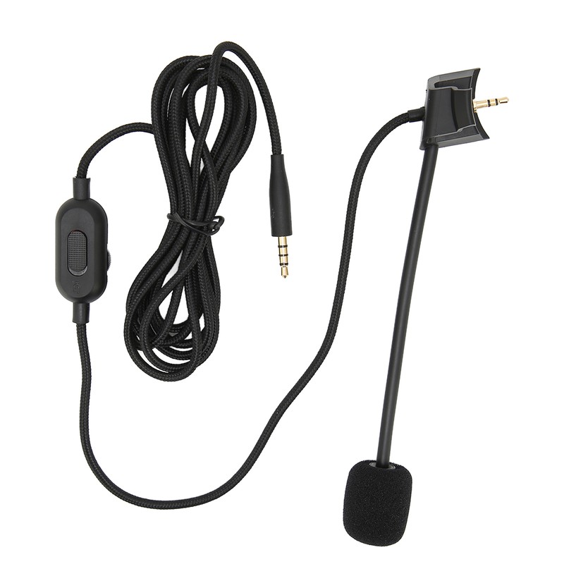 Cantilever Microphone Cable Earphone Audio Cable with Volume Control Mute