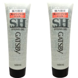 Gatsby Styling Gel Super Hard Handy, 2.1 oz (60 g) x 2 Sets