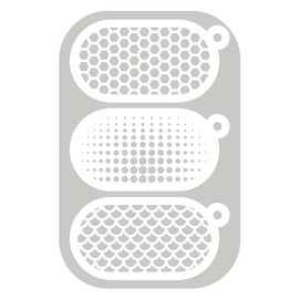 Geometric Stencils For Face Painting Paint Makeup Artist Kids Art Crafts Party Texture Stencil Dots Honeycomb Scales Set Of 3 Mylar