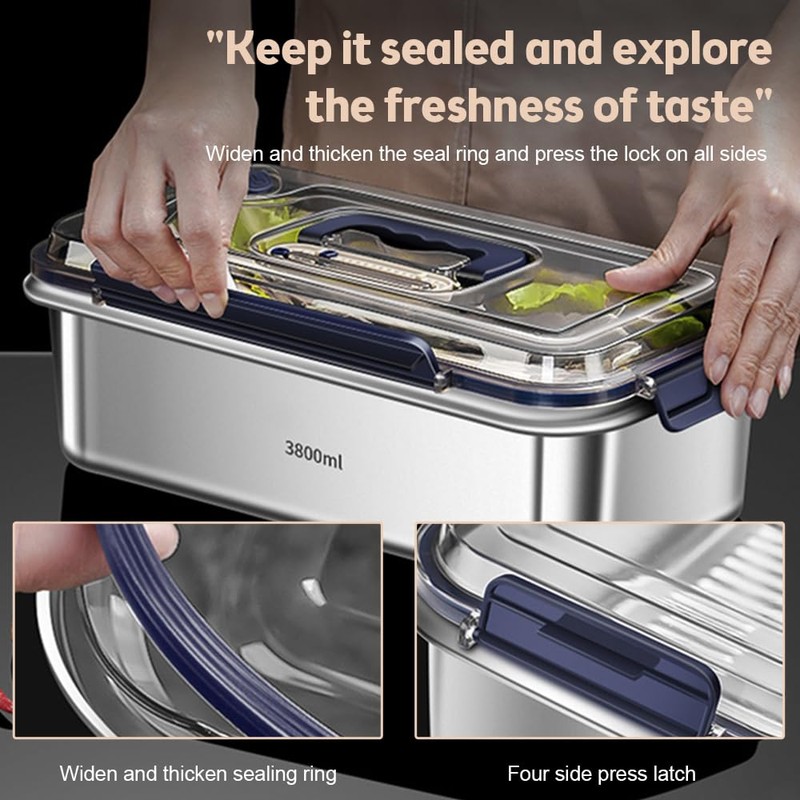 Karlak Food Storage Containers with Lids Aight Food Grade 316