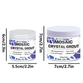 CAMUTKRY Mosaic Crystal Grout – Ultimate Grouting Solution & DIY Craft Essential for Mosaic Tile Projects, Handmade Art, & Home Decor (8.8 oz)