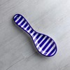 City to Cottage® Navy Blue Striped Handmade Hand Painted Ceramic