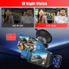 Fuluku 360 Degree Dash Cam View, 4 Channel Front Rear