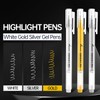Silver Pens, 3Pack,0.8mm Extra Fine Point, Silver Gel Pens for