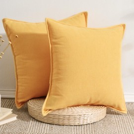 Kumori Cushion Cover, 17.7 x 17.7 inches (45 x 45 cm), Set of 2, Chenille Weave, Scandinavia, Stylish, Solid, Simple, Good to the Touch, Decorative Pillowcase, Cushion Cover, Japanese Style Room,