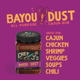 Chef J's BBQ Provisions Bayou Dust Rub, All-Purpose Cajun Rub, 7 oz
