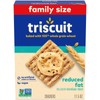Triscuit Reduced Fat Whole Grain Wheat Vegan Crackers Family Size