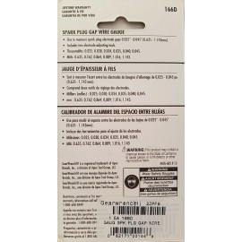 Champion Spark Plug Gap Gauges ‘Silver Dollar’ Taper Gauge & Wire Gauges, Select: Type - GearWrench Wire Regular Gap Gauge 166D