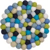 myfelt Fritz Topfuntersetzer, Schurwolle, Bunt, Ø 20 cm, bis 300